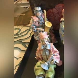 2 Rare GUMP Clowns with instruments